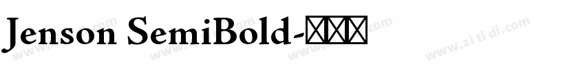 Jenson SemiBold字体转换
